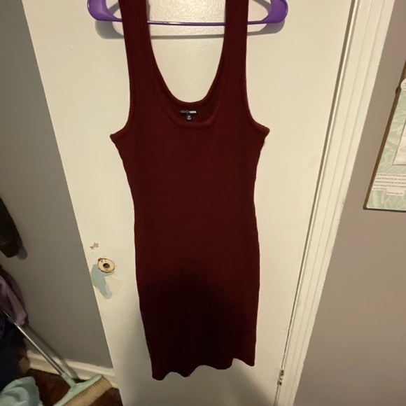 Fashion Nova 2-Piece Sweater Dress Set | Red Poncho & Tank Dress | 2XL - Picture 4 of 5